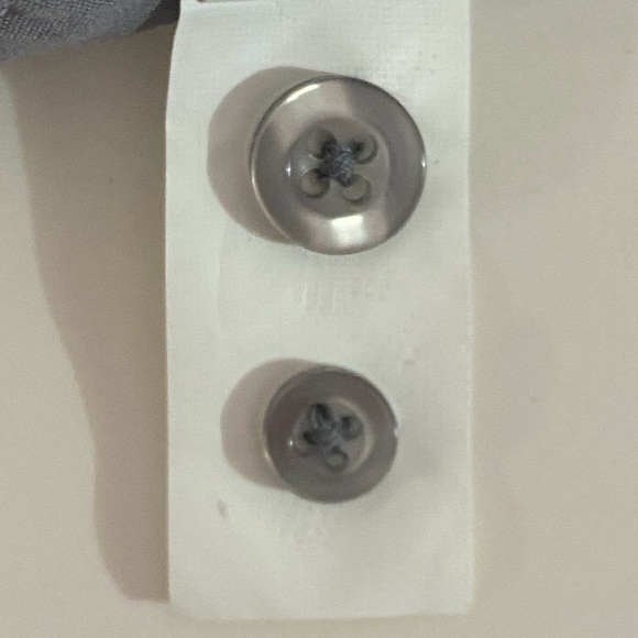 Soul Of London Men's Large Gray Modern Fit Button Down Long Sleeve Dress Shirt - Picture 13 of 13